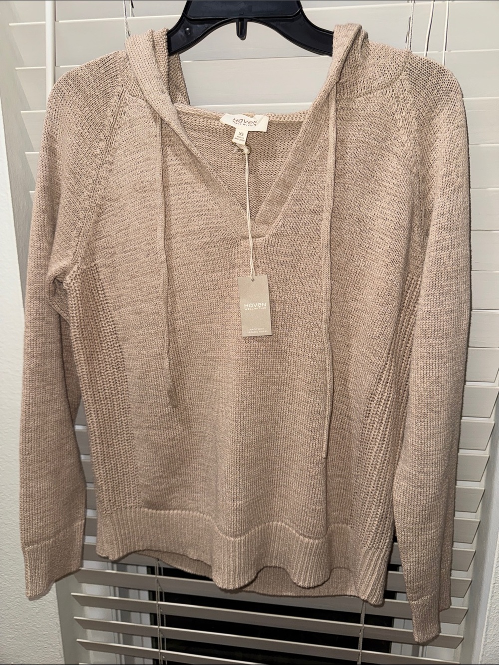 Haven Well Within Cotton Tape Yarn Hoodie NEW   XS